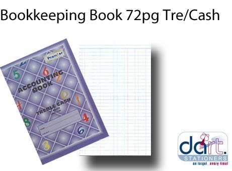 BOOKEEPING BOOK 72pg TRE/CASH