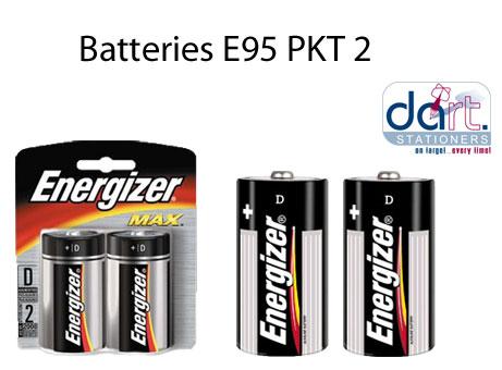 BATTERIES ENERGISER E95 PKT2