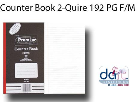 COUNTER BOOK 2-QUIRE 192 PG F/M