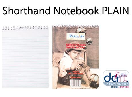 SHORTHAND NOTE BOOK PLAIN