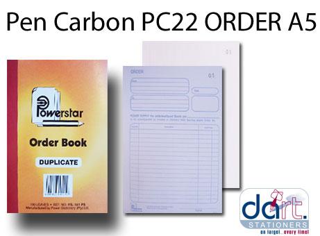 PEN CARBON  PC22 ORDER BK