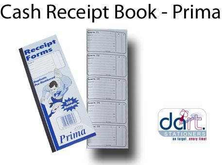 CASH RECEIPT BOOK - PRIMA