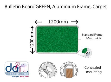 BULL/ BOARD 1200x1200 ALUMIN FRAME GREEN