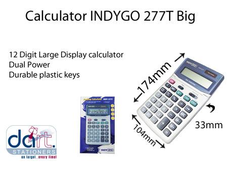 CALCULATOR INDYGO 2473T DESKTOP 12DIG.