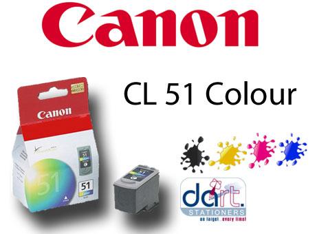 CANON CL-51 COLOUR IP2200/150 CARTRIDGE