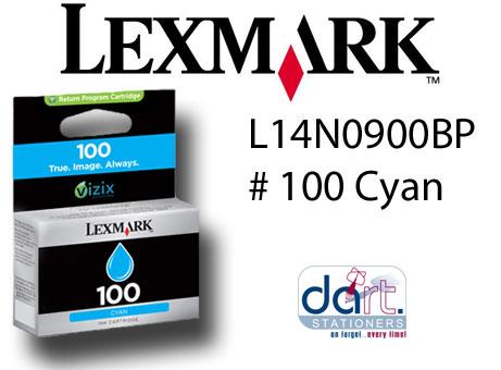 LEXMARK L14N0900BP #100 CYAN STD YIELD