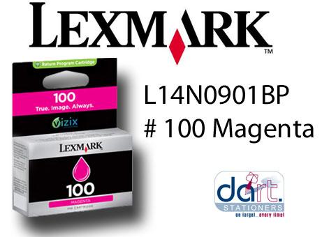 LEXMARK L14N0901BP #100 MAGENTA STD YIELD
