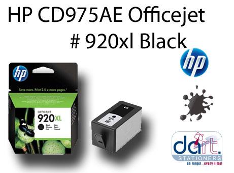 HP CD975AE BLACK O/JET INK CARTRIDGE