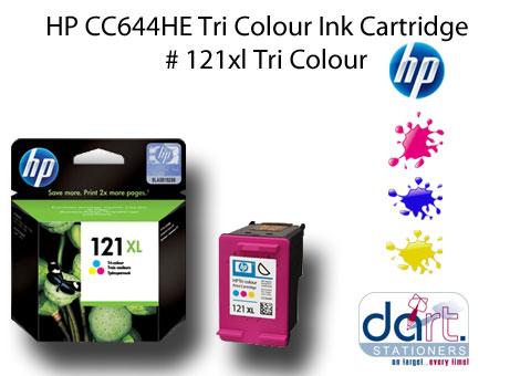 HP CC644HE D2563,F4283 #121XL COLOUR CART.