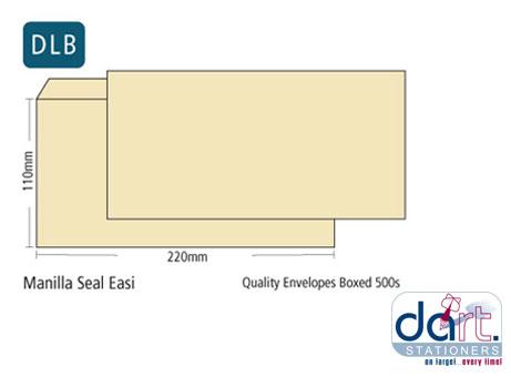 ENVELOPES DLB MANILLA S/SEAL