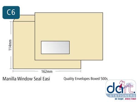 ENVELOPES C6 M/WINDW S/SEAL