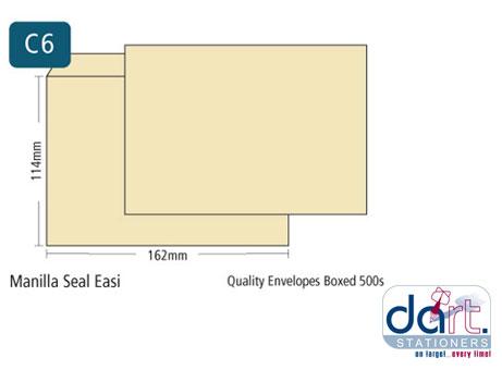 ENVELOPES C6 MANILLA S/SEAL