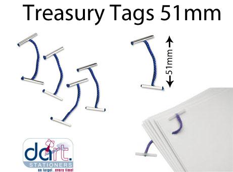 TREASURY TAGS  51mm