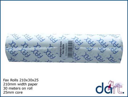 FAX ROLL 210X30X25MM