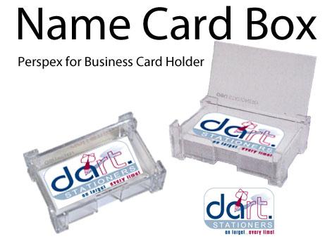 BUSINESSCARD NAME CARD BOX PERSPEX DELI