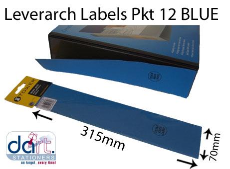 LEVERARCH LABELS PKT12 BLUE