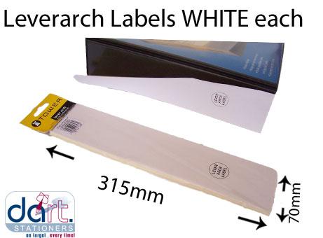 LEVERARCH LABELS WHITE EACH