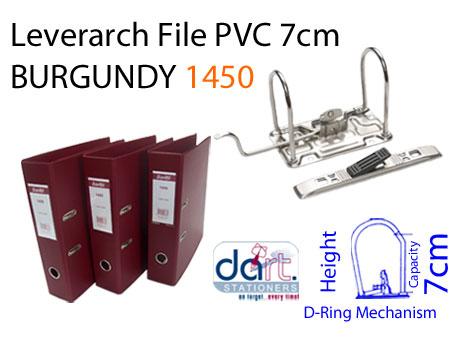 LEVERARCH PVC 7CM 1450 BURGUND