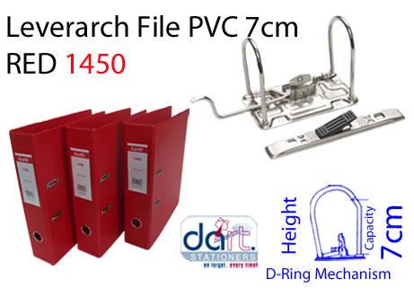 LEVERARCH PVC 7CM 1450 RED