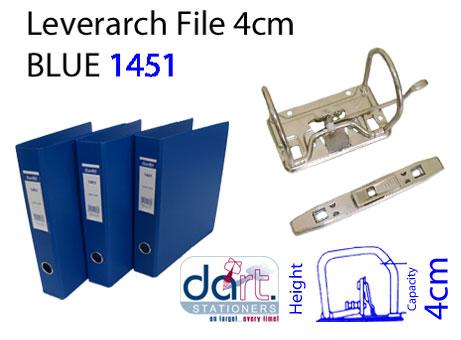 LEVERARCH PVC 4CM 1451 BLUE