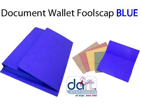 DOCUMENT WALLET F/S BLUE