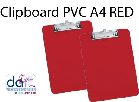 CLIPBOARD PVC  A4 RED