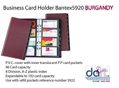 BUSINESCARD HOLDER BANTEX5920 BURGANDY