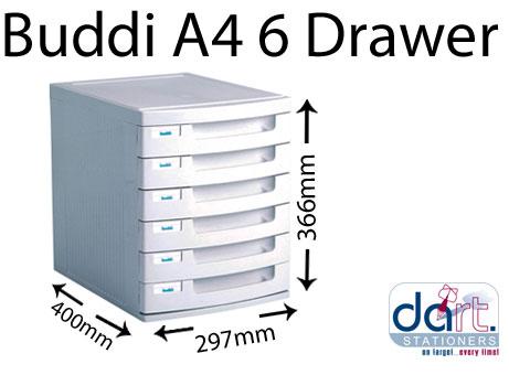 BUDDI 6 DRAWER A4