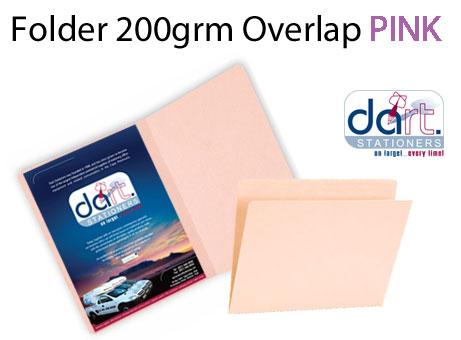 FOLDER 200grm O/LAP PINK