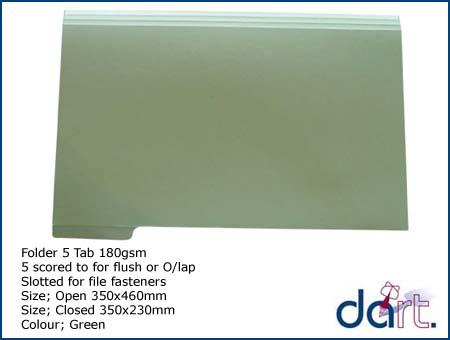 FOLDER T104 - GREEN 5-TAB