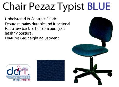 CHAIR PEZAZ TYPIST BLUE