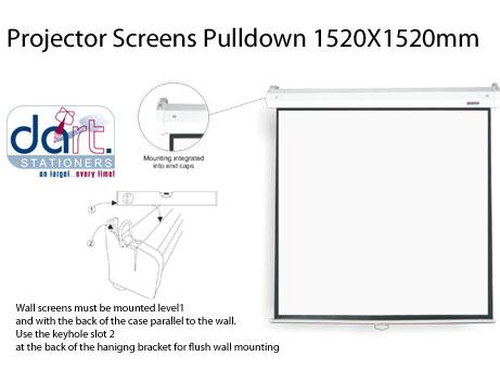 SCREEN PULLDOWN 1520X1520MM