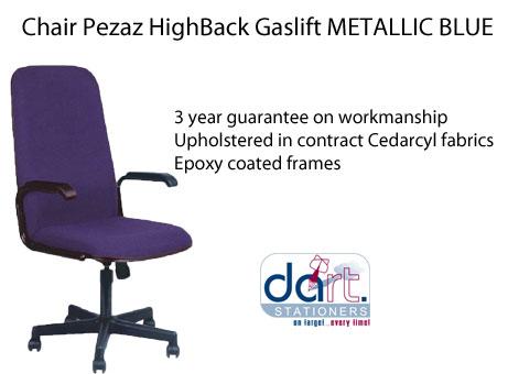 CHAIR PEZAZ H/BK GASLIFT M/BLU