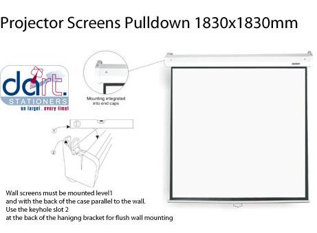 SCREEN PULLDOWN 1830X1830MM