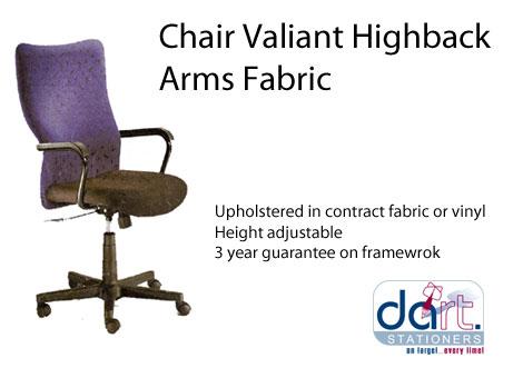 CHAIR VIALANT H/BACK ARMS FABRIC