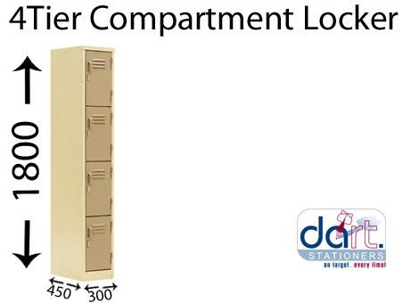 LOCKER 4 COMPARTMENT IVORY AND KAROO