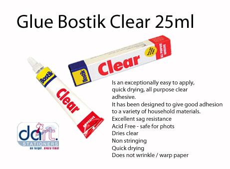 GLUE BOSTIK CLEAR  25ML