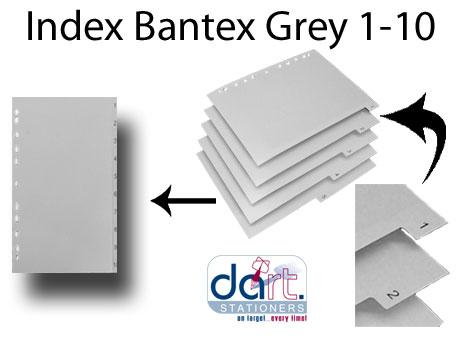 INDEX BANTEX GREY 1-10 PP B6210
