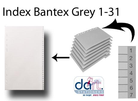 INDEX BANTEX GREY 1-31 B6212