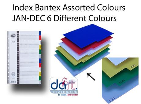 INDEX BANTEX ASS COL JAN-DEC 6 DIFF COL B6089