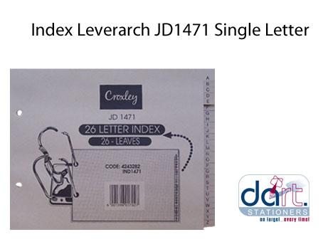 INDEX L/A JD1471 SINGLE LETTER