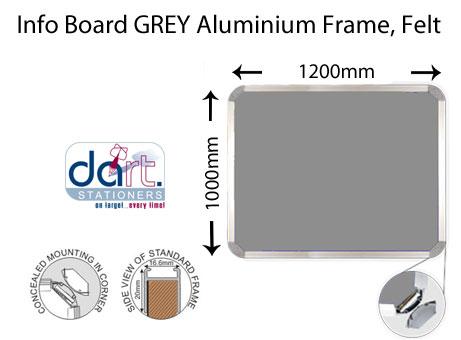 INFO BOARD 1200X1000 STD GREY