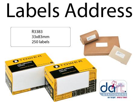 LABELS ADDRESS  83x33