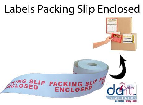 LABELS PACKING SLIP ENCLOSED