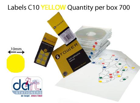 LABELS C10  YELLOW