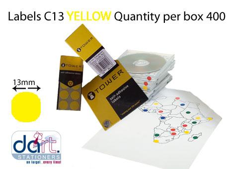 LABELS C13  YELLOW