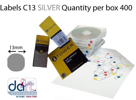 LABELS C13  SILVER