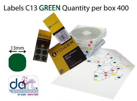 LABELS C13  GREEN