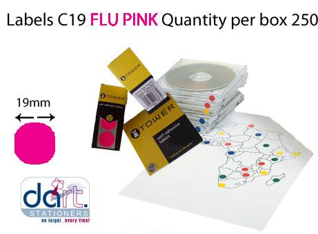 LABELS C19 .FLU.PINK