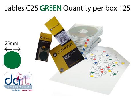 LABELS C25  GREEN